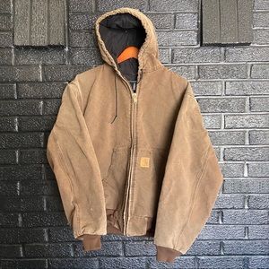 work jacket with hoodie